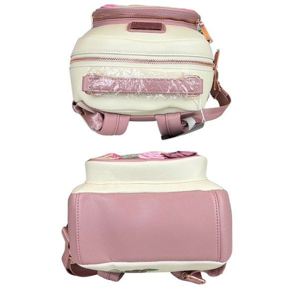 NWT Loungefly Disney Beauty and the Beast Floral Portrait Mini Backpack 3D RARE - Picture 4 of 13